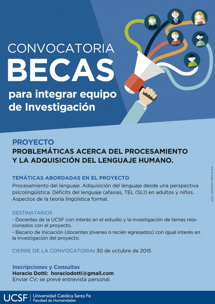 Convocatoria a becas de investigación: Docentes y Becarios de ...