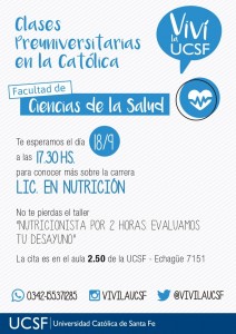 CLASES PREUNIV NUTRI - STA FE-2DO CUAT 2017
