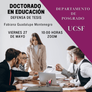 Defensa de Tesis- Doctorado en Educación