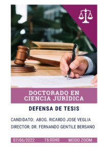 Defensa de Tesis- Doctorado en Ciencia Jurídica UCSF