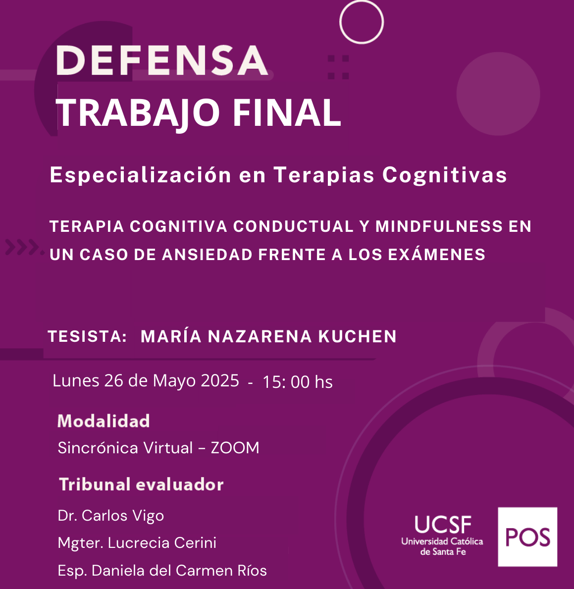 Defensa de Trabajo Final