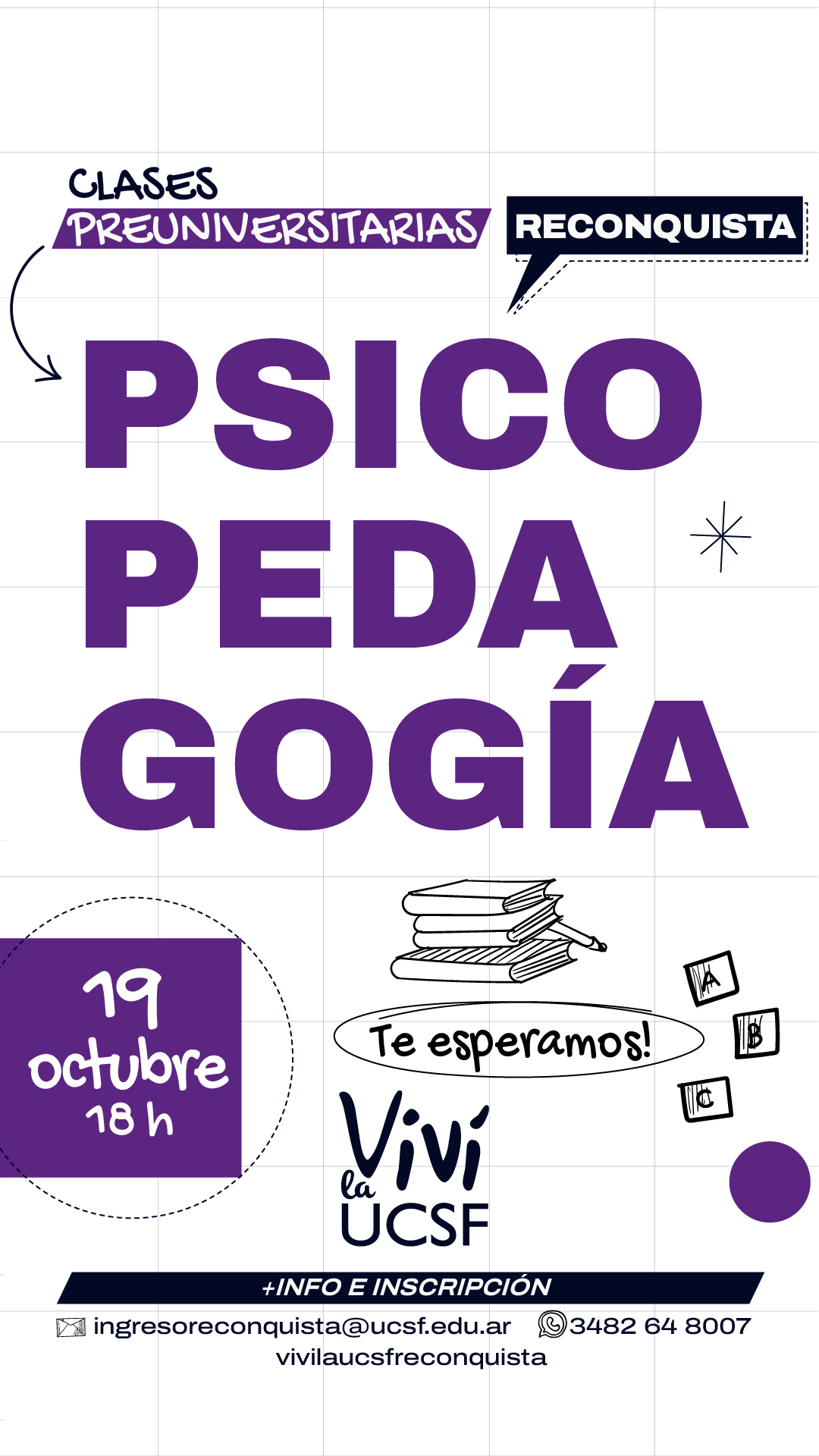 Clase Preuniversitaria de Lic. en Psicopedagogía en Sede Reconquista