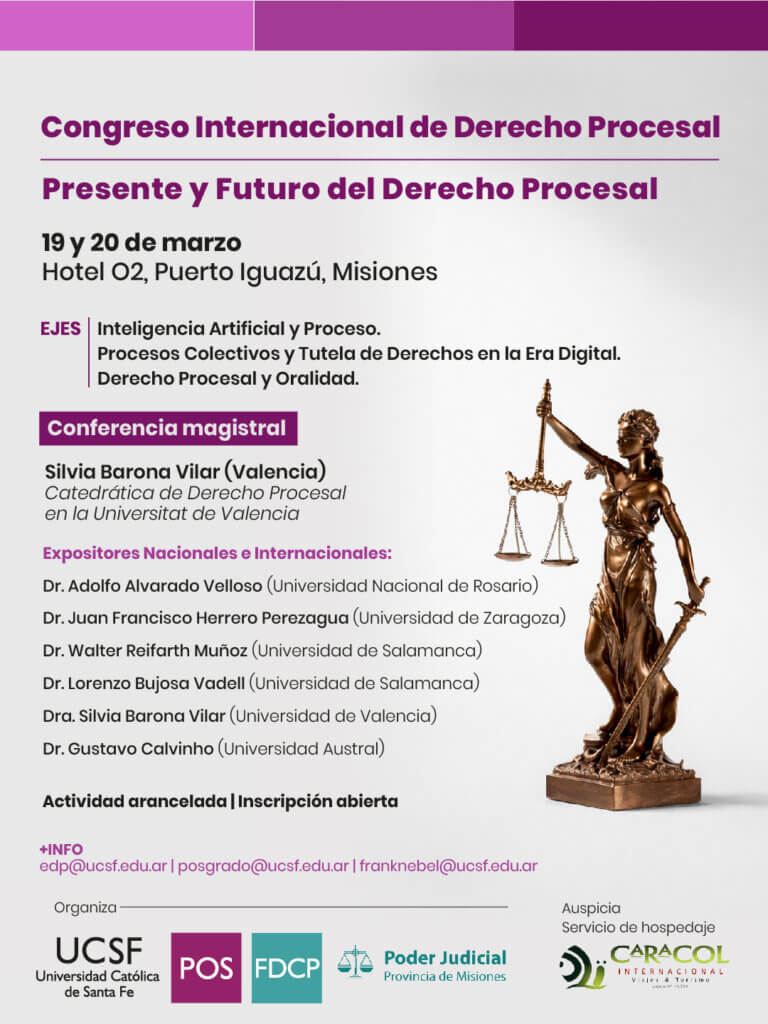 Congreso Internacional de Derecho Procesal - Presente y Futuro del ...