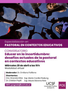 Conversatorio - Especialización en Pastoral en Contextos Educativos