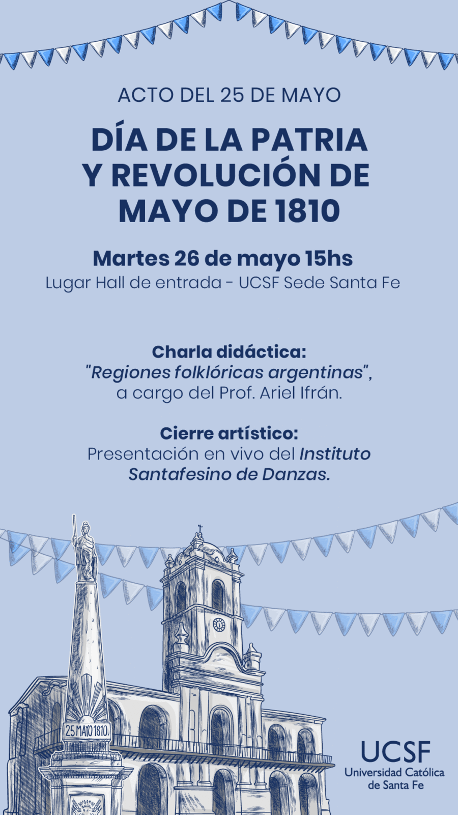 Acto por la Revolución de mayo y primer gobierno patrio