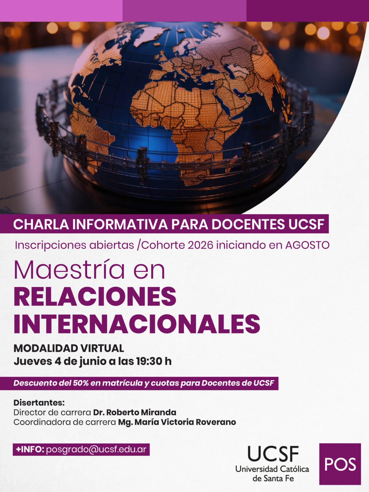 Maestría en Relaciones Internacionales