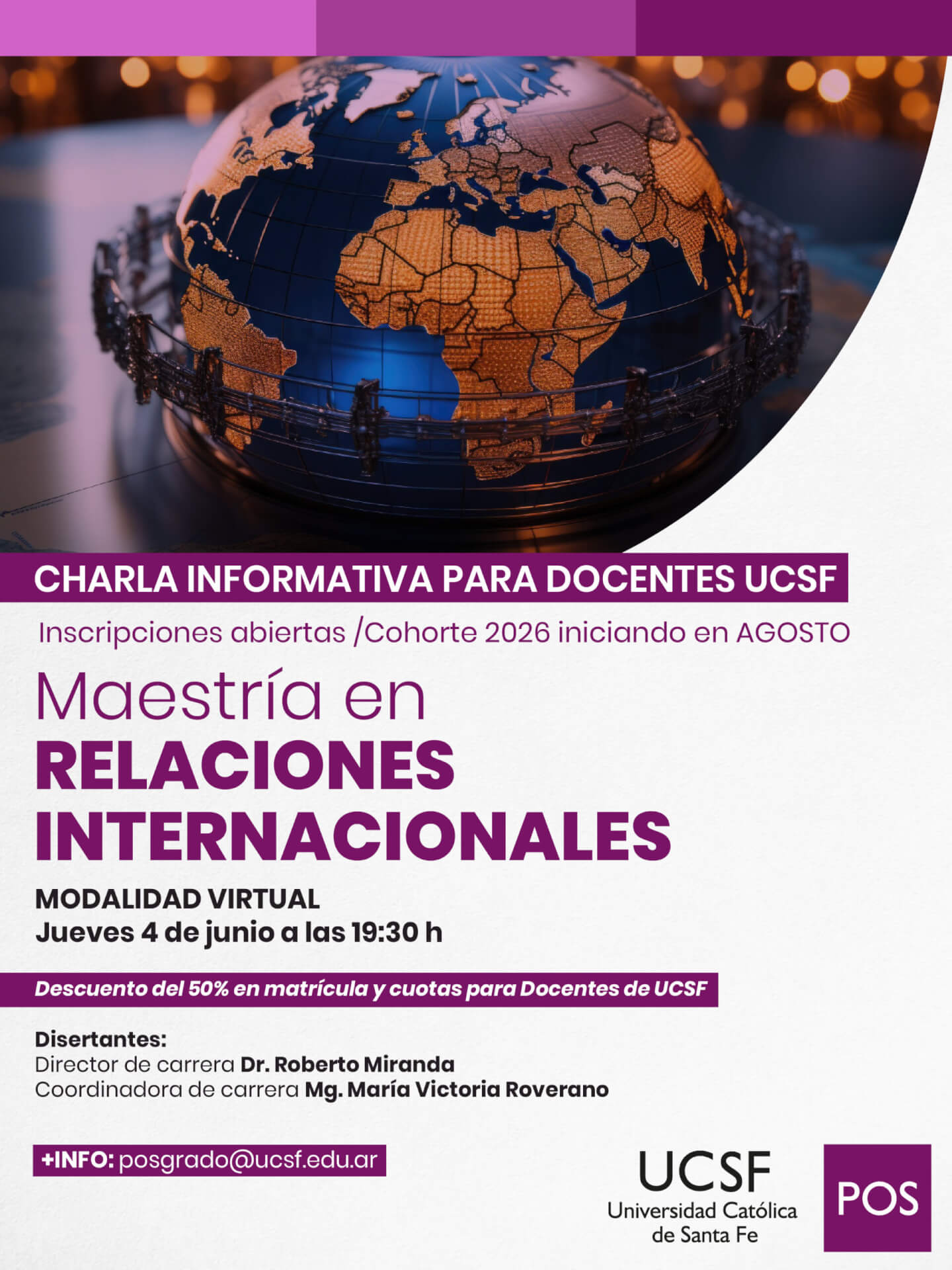 Maestría en Relaciones Internacionales