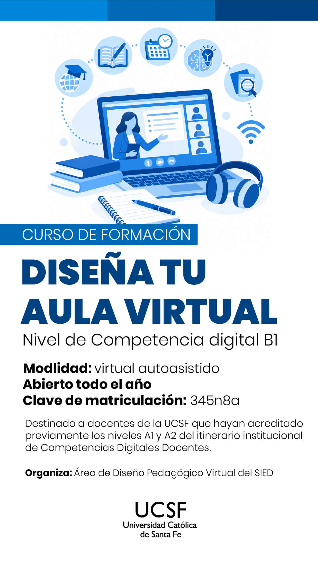 Formación para diseñar el aula virtual