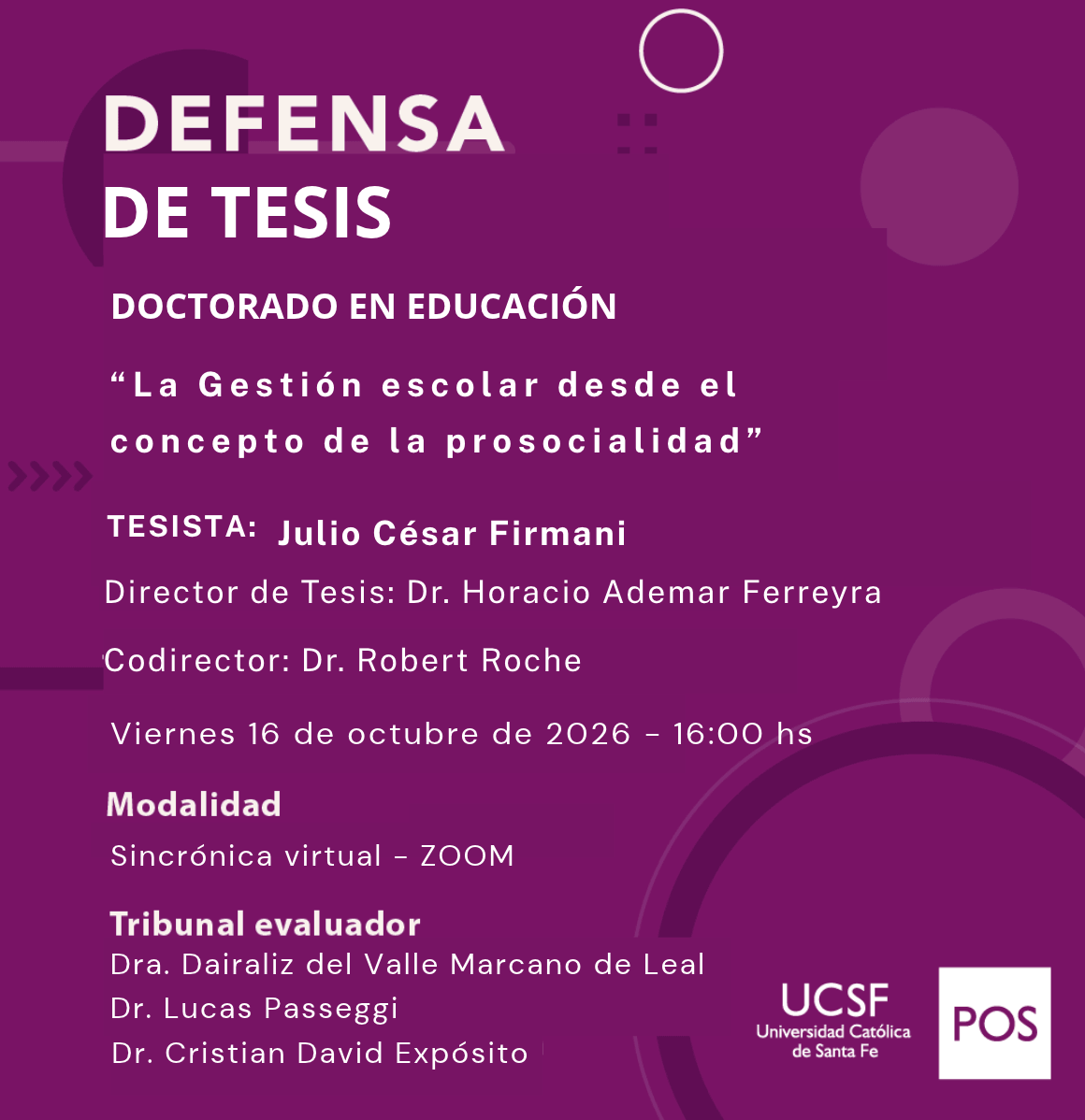 Defensa de Tesis