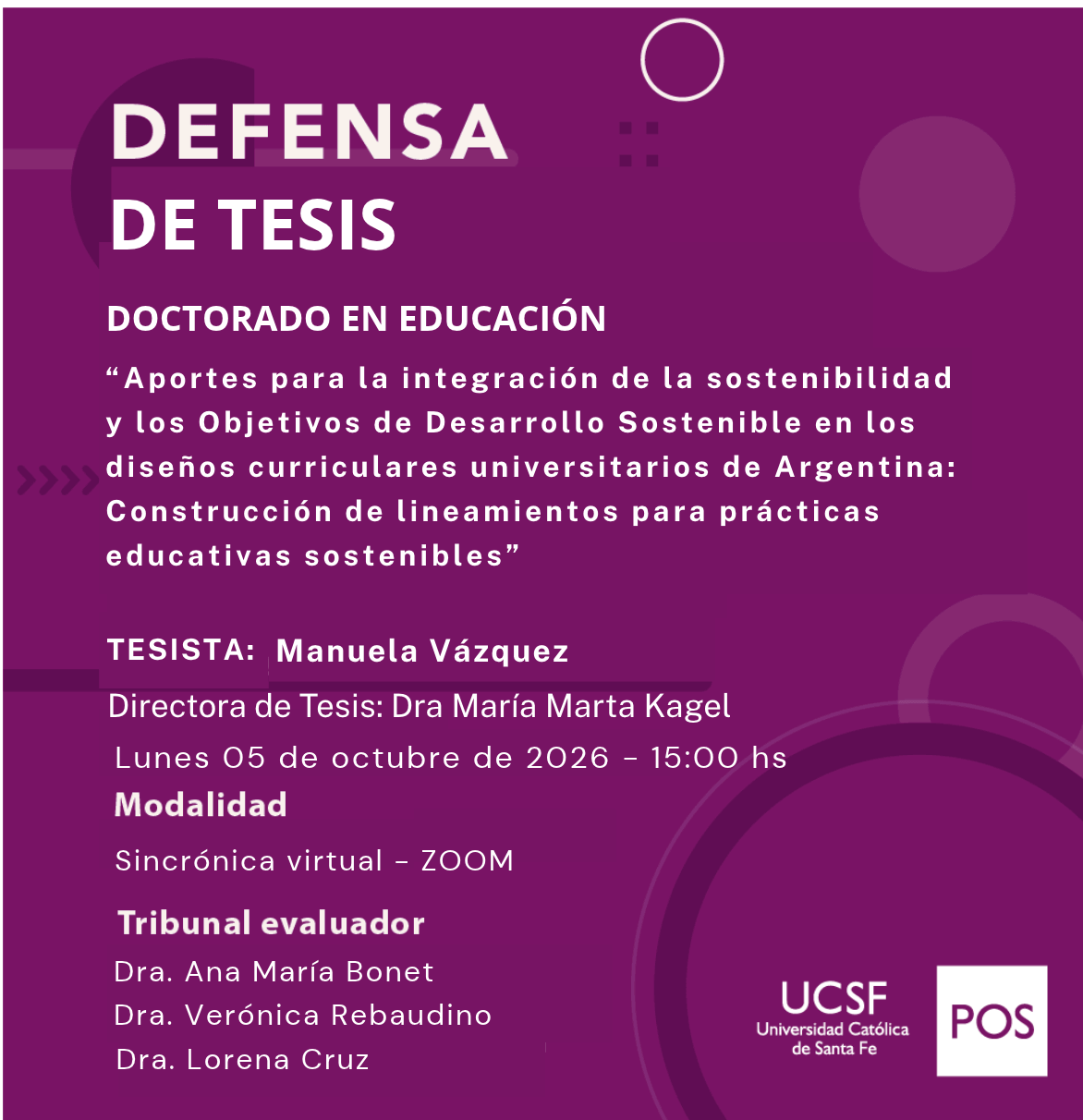 Defensa de Tesis